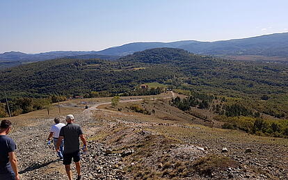 Spaziergang auf dem Berg bei Kalesija