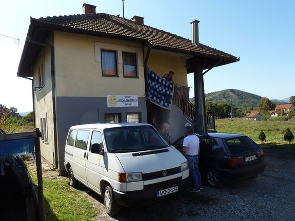 Das Vereinshaus von Osmijeh Nade